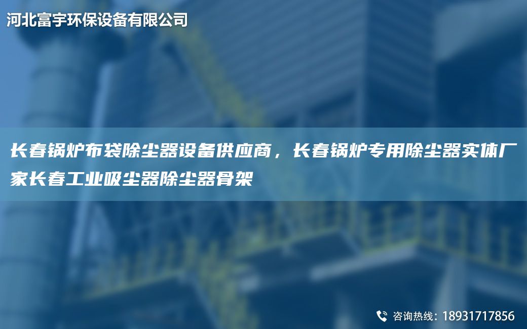長(zhǎng)春鍋爐布袋除塵器設(shè)備供應(yīng)商，長(zhǎng)春鍋爐專用除塵器實(shí)體廠家長(zhǎng)春工業(yè)吸塵器除塵器骨架