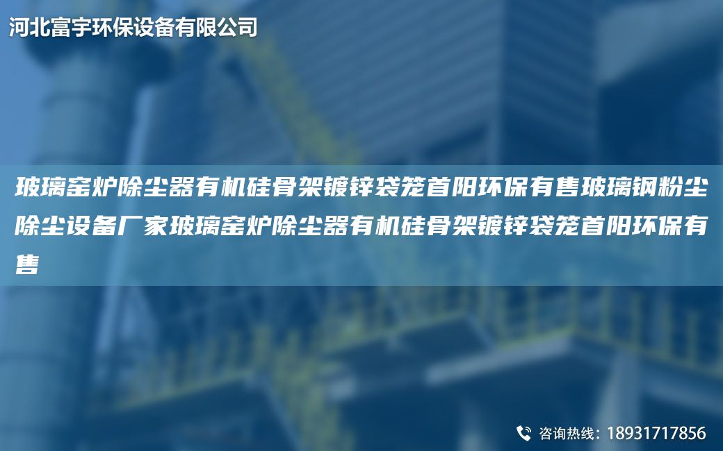 玻璃窯爐除塵器有機硅骨架鍍鋅袋籠首陽環(huán)保有售玻璃鋼粉塵除塵設備廠家玻璃窯爐除塵器有機硅骨架鍍鋅袋籠首陽環(huán)保有售
