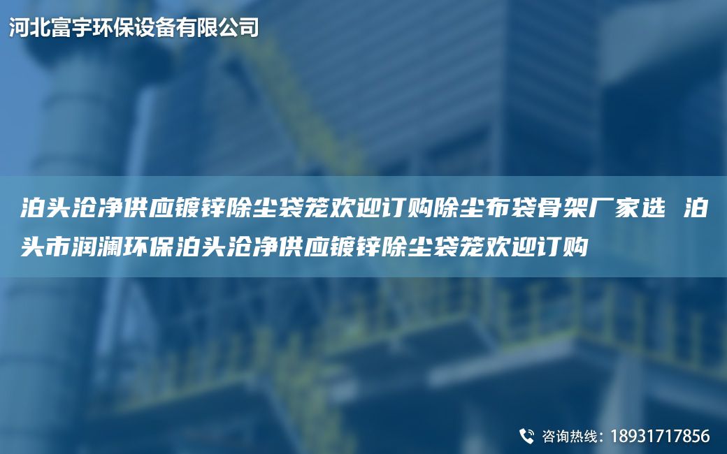 泊頭滄凈供應(yīng)鍍鋅除塵袋籠歡迎訂購除塵布袋骨架廠家選 泊頭市潤瀾環(huán)保泊頭滄凈供應(yīng)鍍鋅除塵袋籠歡迎訂購