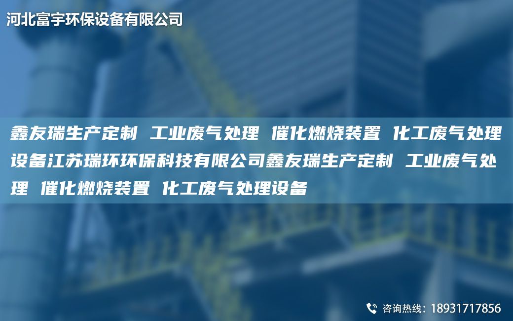 富宇生產(chǎn)定制 工業(yè)廢氣處理 催化燃燒裝置 化工廢氣處理設(shè)備江蘇瑞環(huán)環(huán)?？萍加邢薰靖挥钌a(chǎn)定制 工業(yè)廢氣處理 催化燃燒裝置 化工廢氣處理設(shè)備
