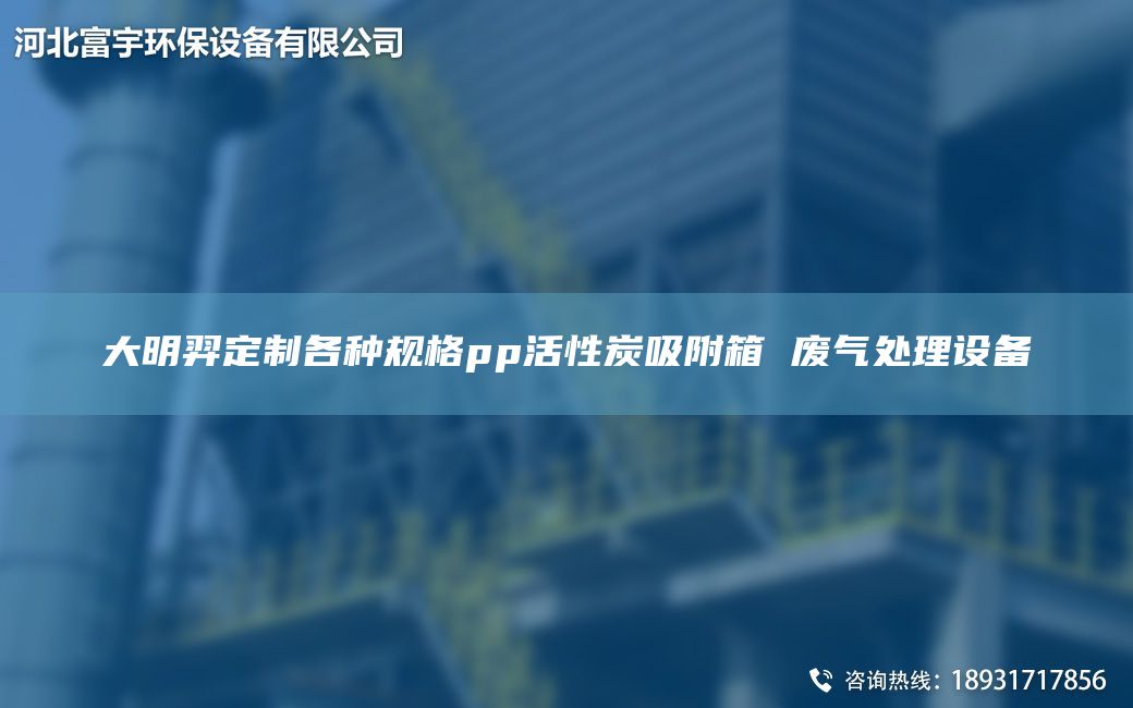 富宇定制各種規(guī)格pp活性炭吸附箱 廢氣處理設備