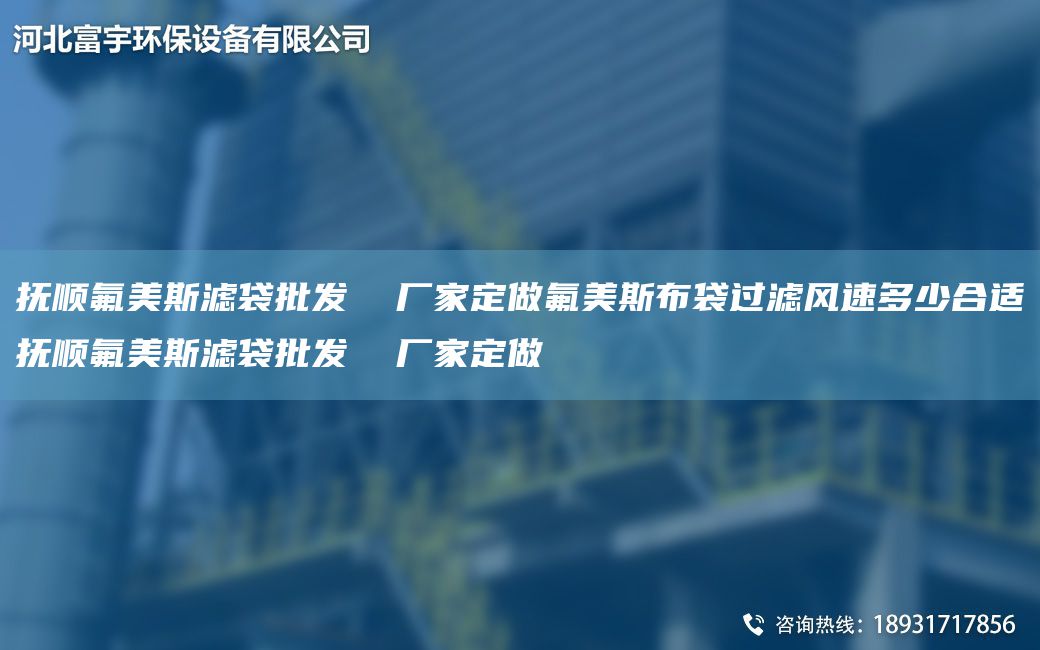 撫順?lè)浪篂V袋批發(fā)  廠家定做氟美斯布袋過(guò)濾風(fēng)速多少合適撫順?lè)浪篂V袋批發(fā)  廠家定做