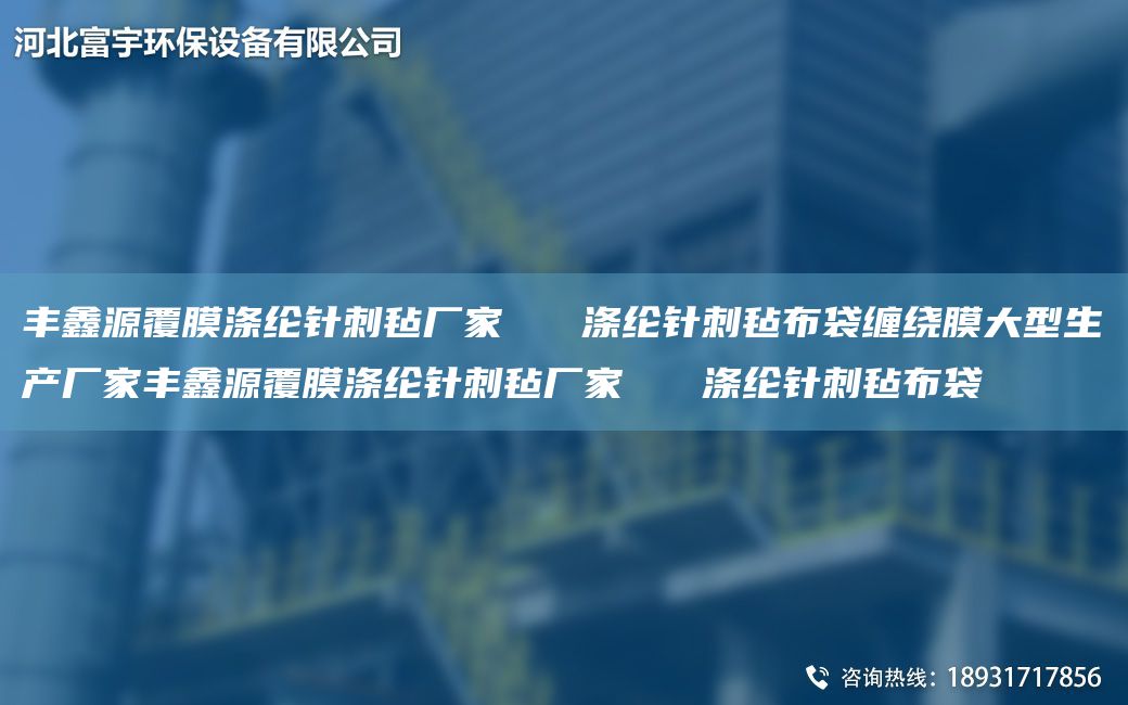 豐鑫源覆膜滌綸針刺氈廠家   滌綸針刺氈布袋纏繞膜大型生產(chǎn)廠家豐鑫源覆膜滌綸針刺氈廠家   滌綸針刺氈布袋