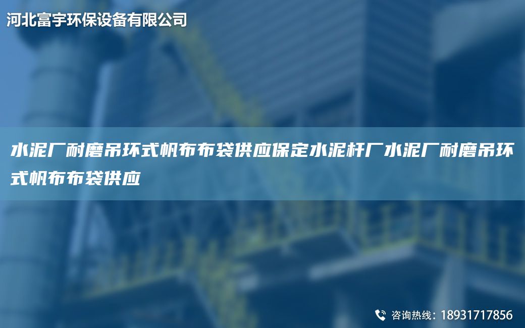 水泥廠耐磨吊環(huán)式帆布布袋供應(yīng)保定水泥桿廠水泥廠耐磨吊環(huán)式帆布布袋供應(yīng)