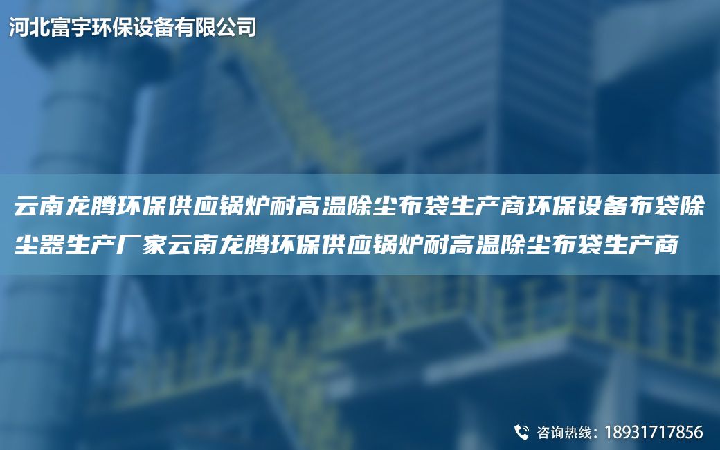 云南龍騰環(huán)保供應(yīng)鍋爐耐高溫除塵布袋生產(chǎn)商環(huán)保設(shè)備布袋除塵器生產(chǎn)廠家云南龍騰環(huán)保供應(yīng)鍋爐耐高溫除塵布袋生產(chǎn)商