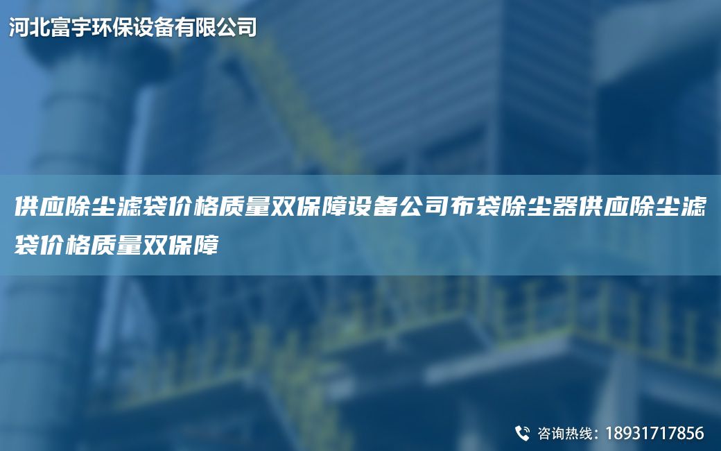 供應(yīng)除塵濾袋價(jià)格質(zhì)量雙保障設(shè)備公司布袋除塵器供應(yīng)除塵濾袋價(jià)格質(zhì)量雙保障