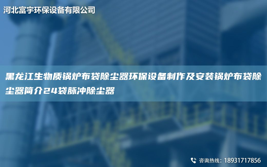 黑龍江生物質(zhì)鍋爐布袋除塵器環(huán)保設(shè)備制作及安裝鍋爐布袋除塵器簡介24袋脈沖除塵器