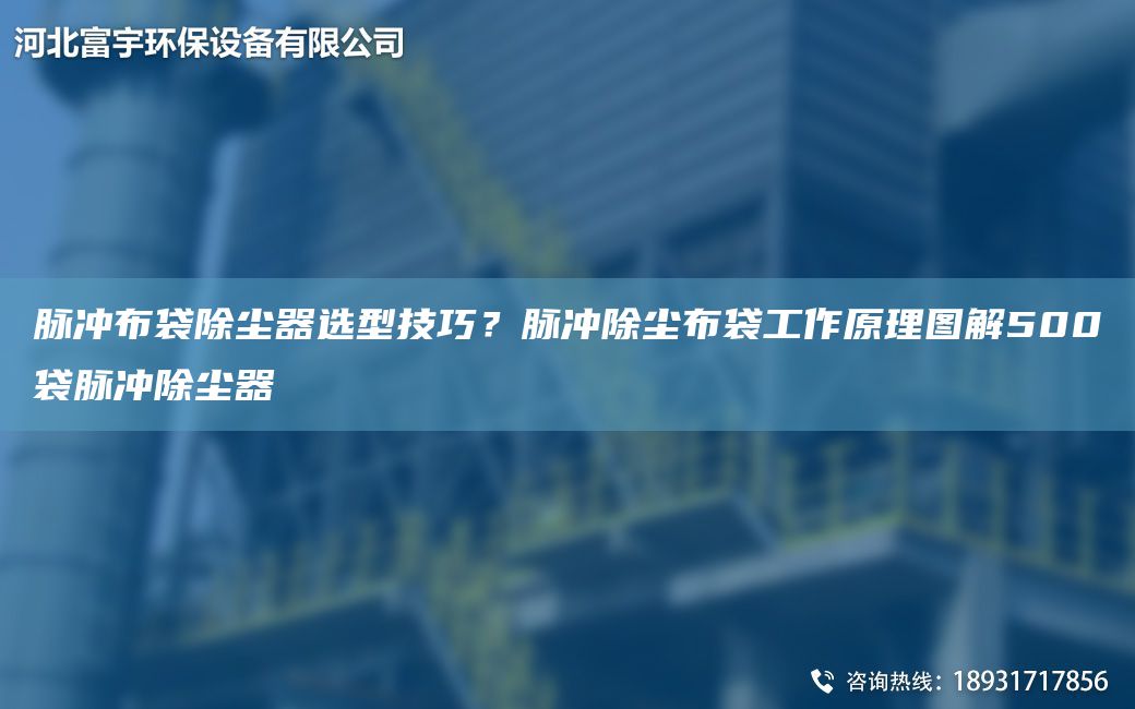 脈沖布袋除塵器選型技巧？脈沖除塵布袋工作原理圖解500袋脈沖除塵器
