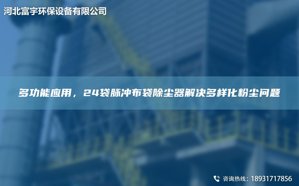 多功能應(yīng)用，24袋脈沖布袋除塵器解決多樣化粉塵問(wèn)題