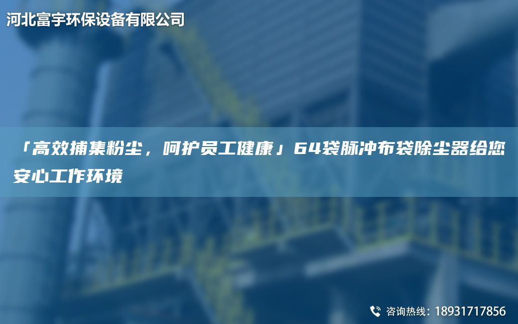 「高效捕集粉塵，呵護(hù)員工健康」64袋脈沖布袋除塵器給您安心工作環(huán)境
