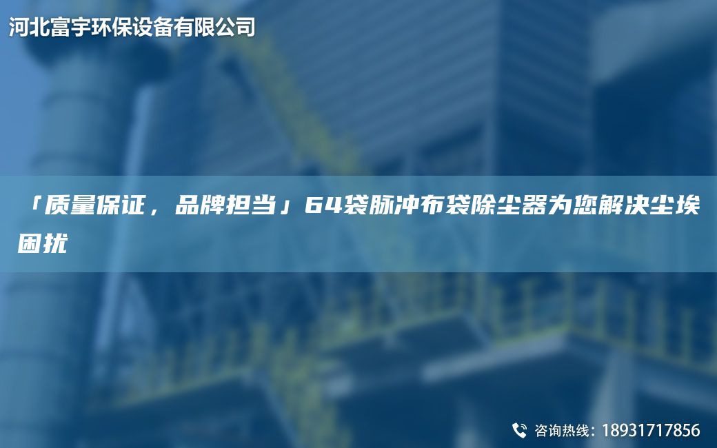 「質(zhì)量保證，PP擔(dān)當(dāng)」64袋脈沖布袋除塵器為您解決塵埃困擾