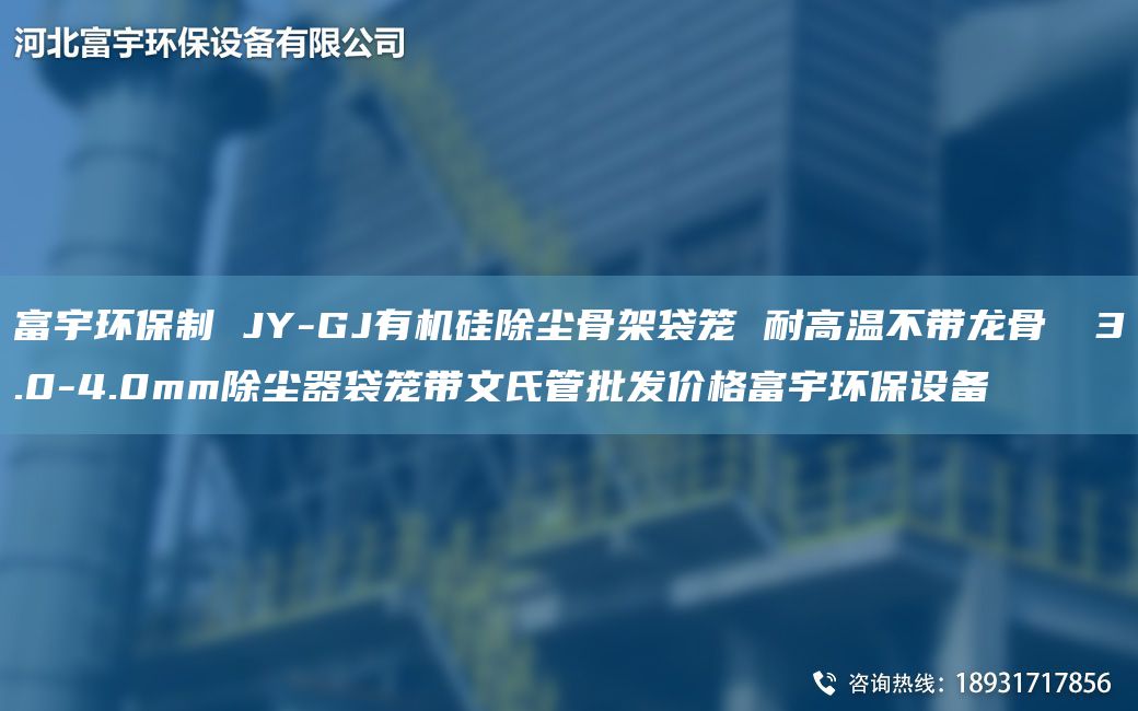 富宇環(huán)保制 JY-GJ有機硅除塵骨架袋籠 耐高溫不帶龍骨 φ3.0-4.0mm除塵器袋籠帶文氏管批發(fā)價格富宇環(huán)保設備