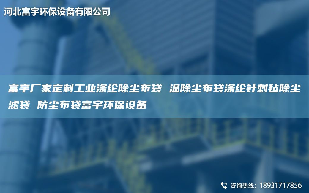 富宇廠家定制工業(yè)滌綸除塵布袋 溫除塵布袋滌綸針刺氈除塵濾袋 防塵布袋富宇環(huán)保設備