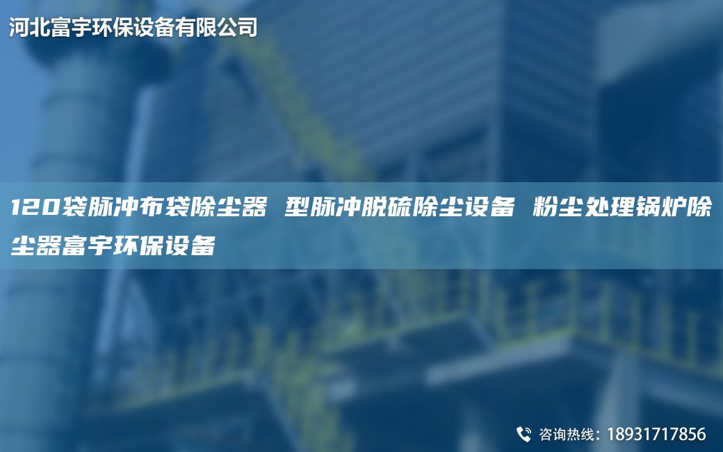 120袋脈沖布袋除塵器 型脈沖脫硫除塵設備 粉塵處理鍋爐除塵器富宇環(huán)保設備