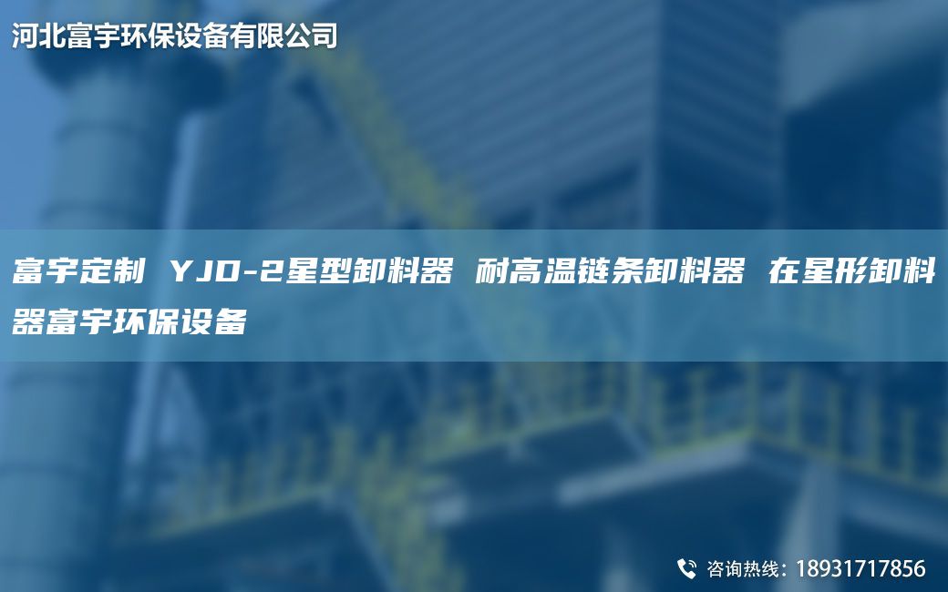 富宇定制 YJD-2星型卸料器 耐高溫鏈條卸料器 在星形卸料器富宇環(huán)保設(shè)備