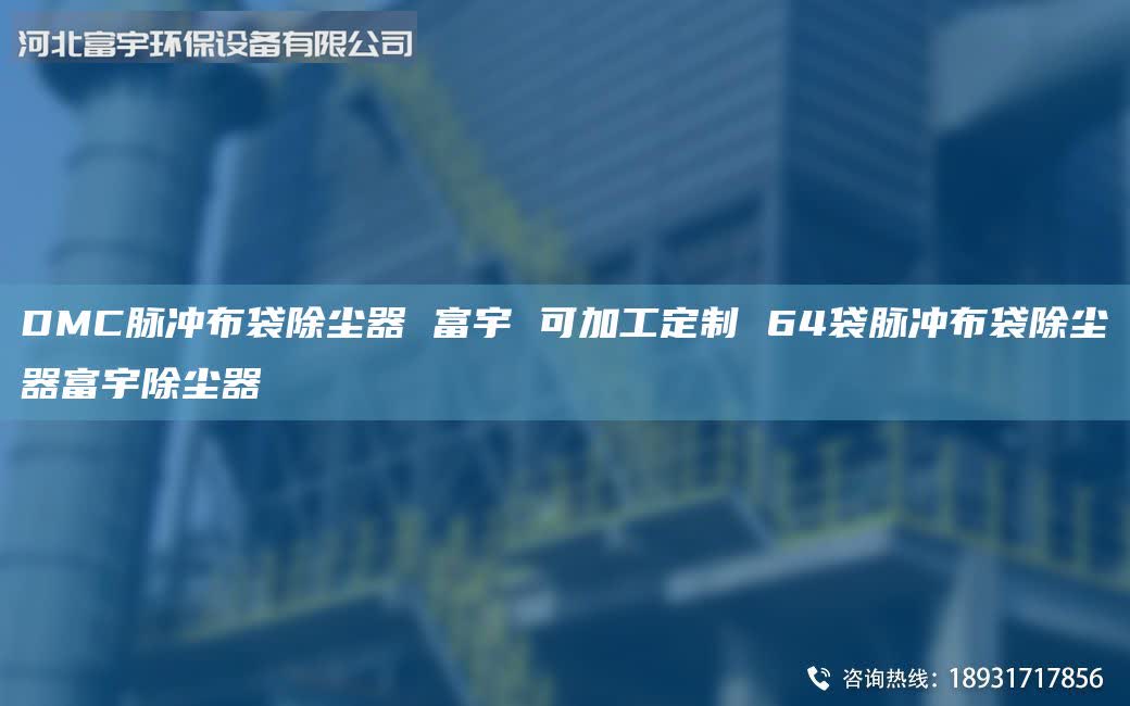 DMC脈沖布袋除塵器 富宇 可加工定制 64袋脈沖布袋除塵器富宇除塵器