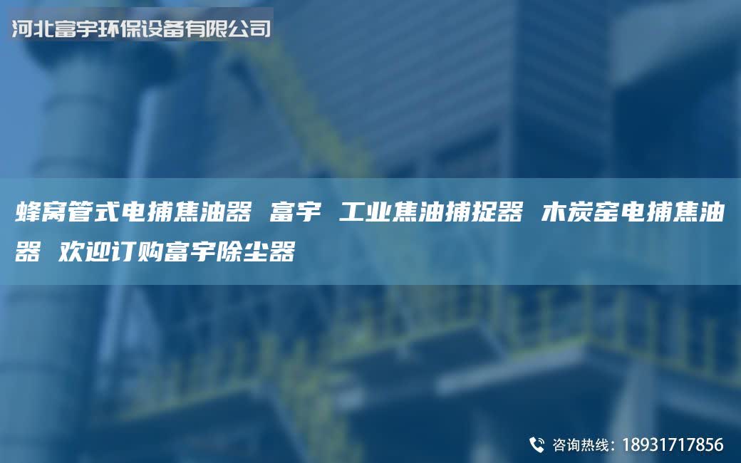 蜂窩管式電捕焦油器 富宇 工業(yè)焦油捕捉器 木炭窯電捕焦油器 歡迎訂購富宇除塵器