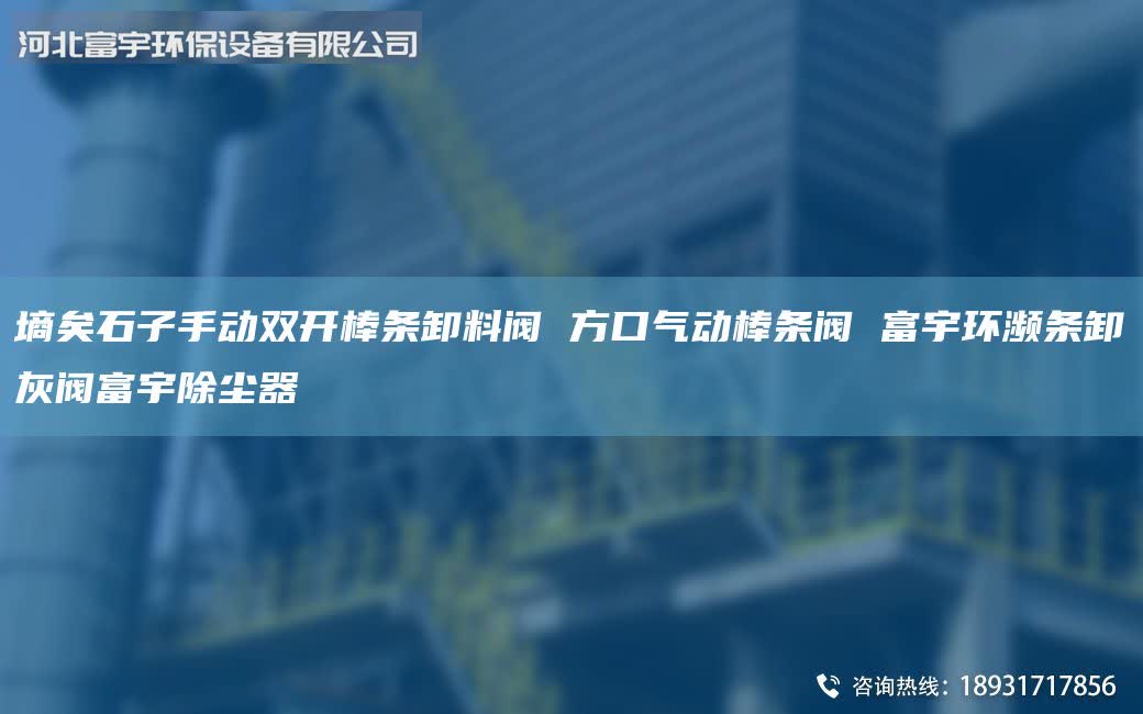 墑矣石子手動(dòng)雙開(kāi)棒條卸料閥 方口氣動(dòng)棒條閥 富宇環(huán)瀕條卸灰閥富宇除塵器