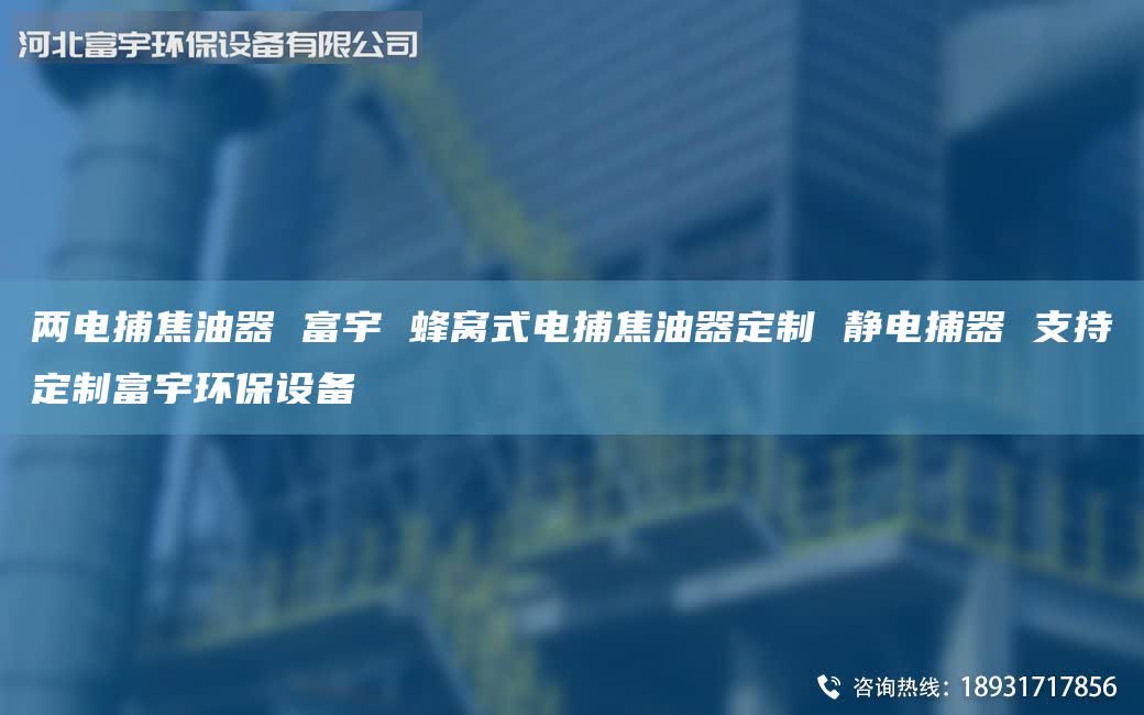 兩電捕焦油器 富宇 蜂窩式電捕焦油器定制 靜電捕器 支持定制富宇環(huán)保設(shè)備