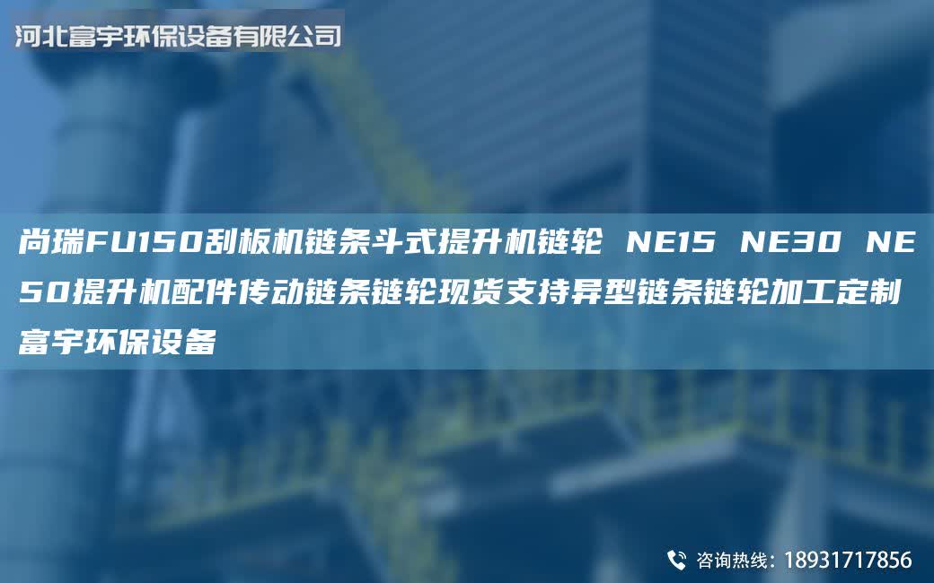 尚瑞FU150刮板機鏈條斗式提升機鏈輪 NE15 NE30 NE50提升機配件傳動鏈條鏈輪現(xiàn)貨支持異型鏈條鏈輪加工定制富宇環(huán)保設備