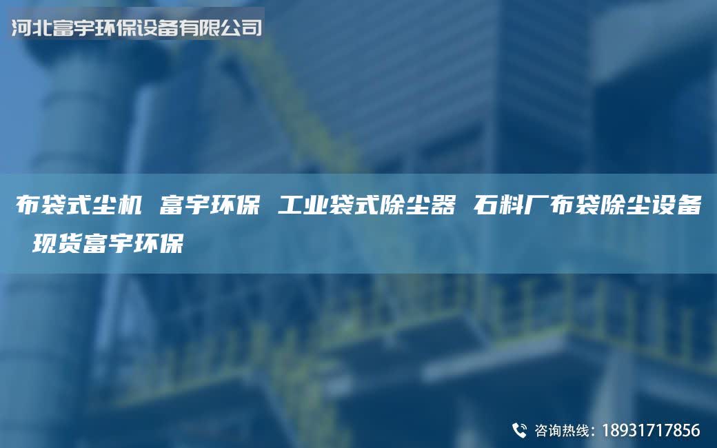 布袋式塵機 富宇環(huán)保 工業(yè)袋式除塵器 石料廠布袋除塵設(shè)備 現(xiàn)貨富宇環(huán)保