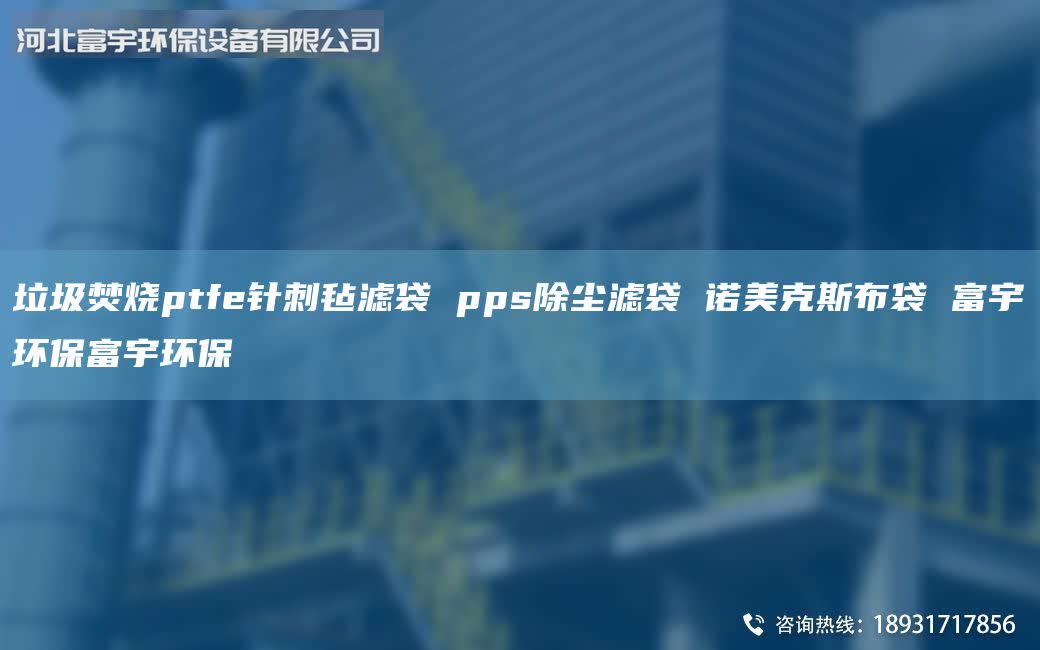 垃圾焚燒ptfe針刺氈濾袋 pps除塵濾袋 諾美克斯布袋 富宇環(huán)保富宇環(huán)保