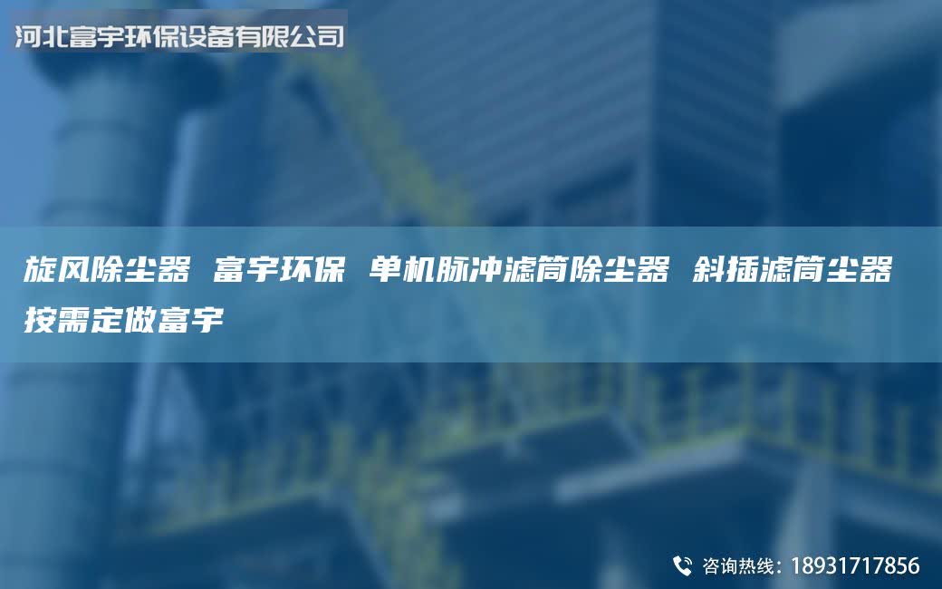 旋風(fēng)除塵器 富宇環(huán)保 單機(jī)脈沖濾筒除塵器 斜插濾筒塵器 按需定做富宇