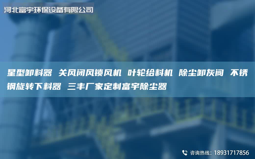 星型卸料器 關(guān)風閉風鎖風機 葉輪給料機 除塵卸灰閥 不銹鋼旋轉(zhuǎn)下料器 三豐廠家定制富宇除塵器