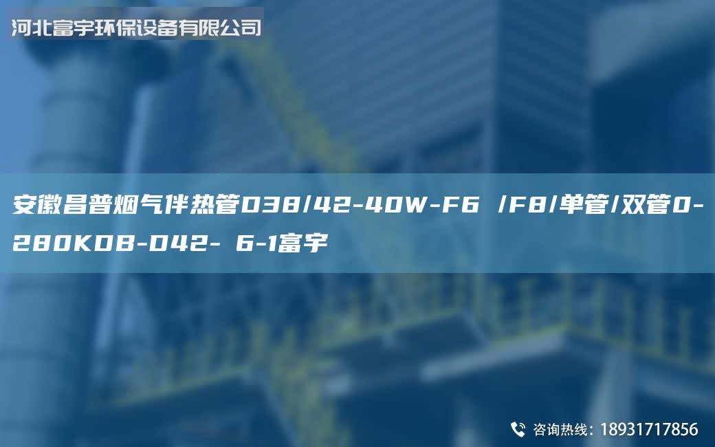 安徽昌普煙氣伴熱管D38/42-40W-F6 /F8/單管/雙管0-280KDB-D42-Ф6-1富宇
