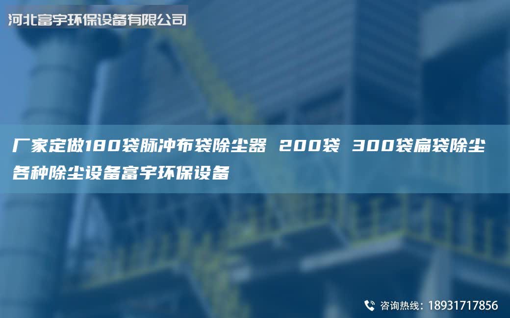 廠家定做180袋脈沖布袋除塵器 200袋 300袋扁袋除塵 各種除塵設(shè)備富宇環(huán)保設(shè)備