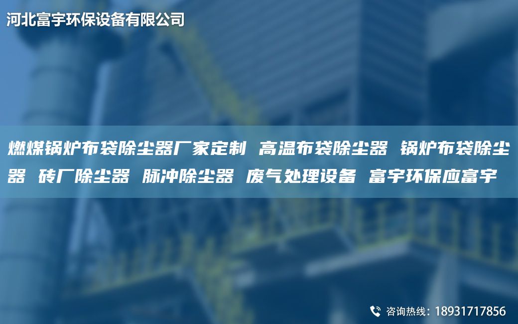 燃煤鍋爐布袋除塵器廠家定制 高溫布袋除塵器 鍋爐布袋除塵器 磚廠除塵器 脈沖除塵器 廢氣處理設(shè)備 富宇環(huán)保應(yīng)富宇