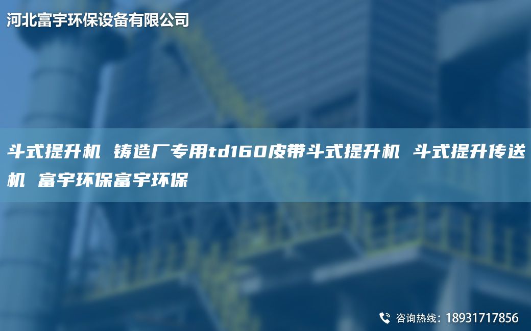 斗式提升機(jī) 鑄造廠專用td160皮帶斗式提升機(jī) 斗式提升傳送機(jī) 富宇環(huán)保富宇環(huán)保