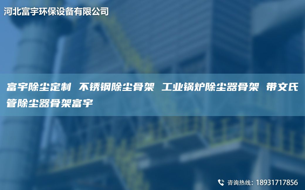 富宇除塵定制 不銹鋼除塵骨架 工業(yè)鍋爐除塵器骨架 帶文氏管除塵器骨架富宇
