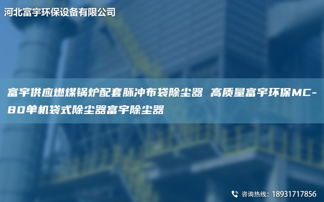 富宇供應燃煤鍋爐配TA-O脈沖布袋除塵器 高質(zhì)量富宇環(huán)保MC-80單機袋式除塵器富宇除塵器