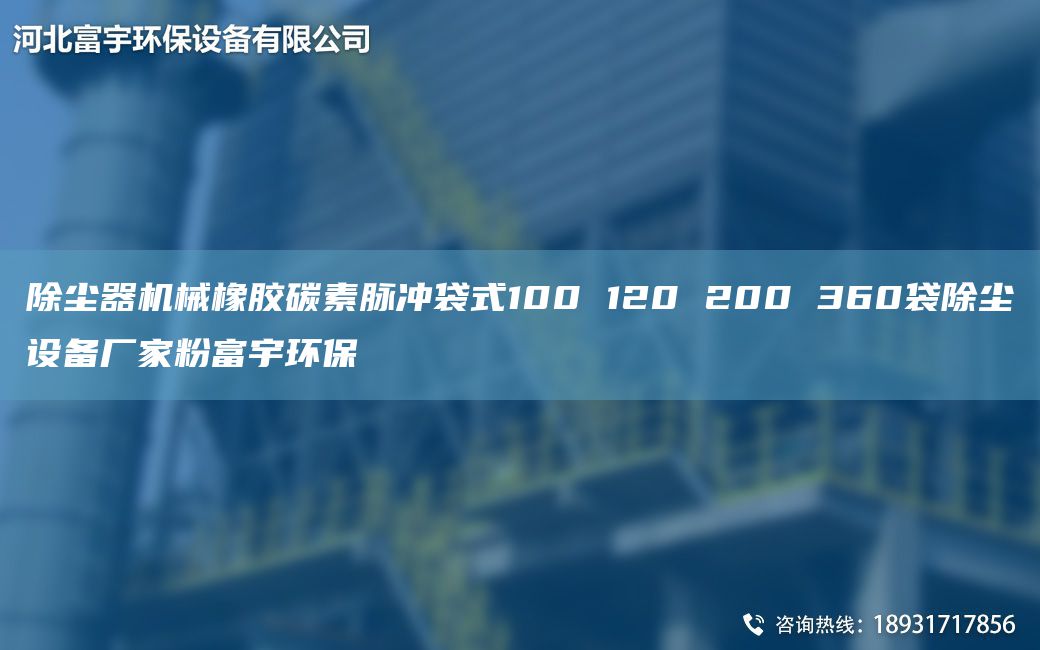 除塵器機(jī)械橡膠碳素脈沖袋式100 120 200 360袋除塵設(shè)備廠家粉富宇環(huán)保