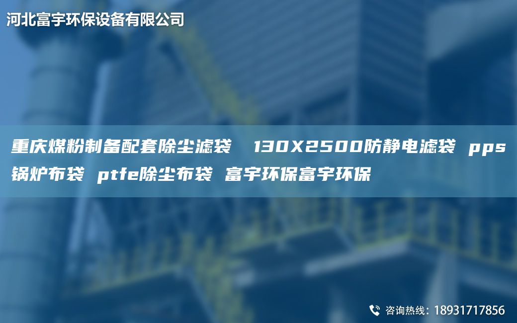 重慶煤粉制備配TA-O除塵濾袋 φ130X2500防靜電濾袋 pps鍋爐布袋 ptfe除塵布袋 富宇環(huán)保富宇環(huán)保