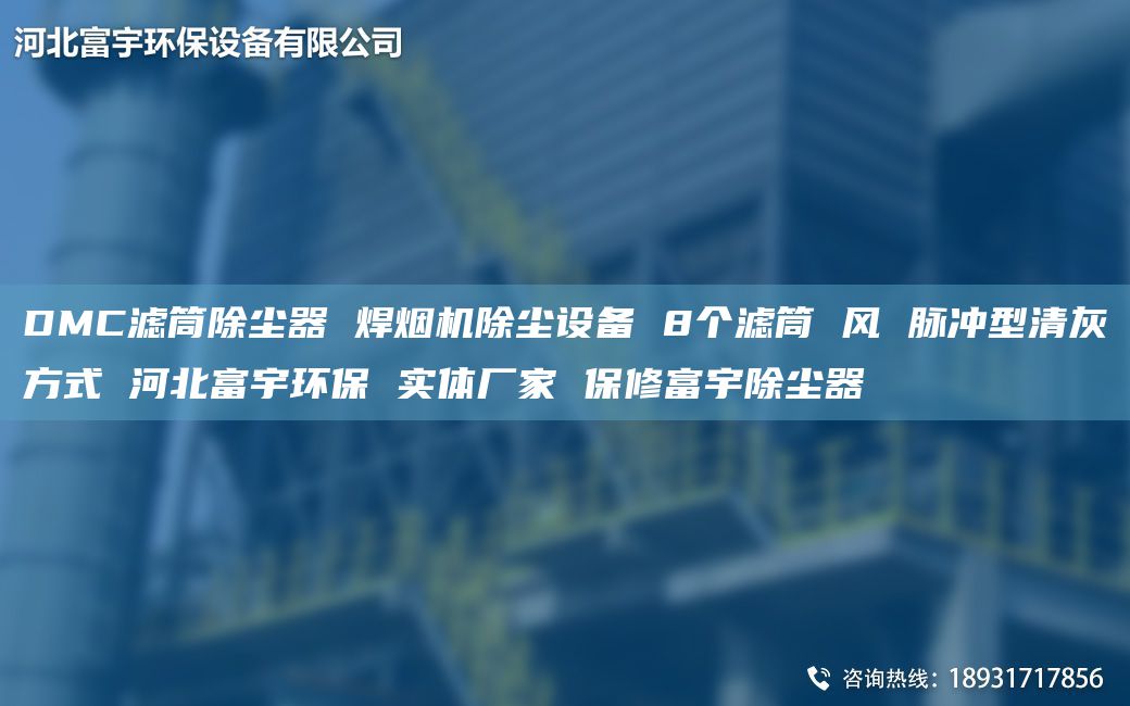 DMC濾筒除塵器 焊煙機(jī)除塵設(shè)備 8個濾筒 風(fēng) 脈沖型清灰方式 河北富宇環(huán)保 實(shí)體廠家 保修富宇除塵器