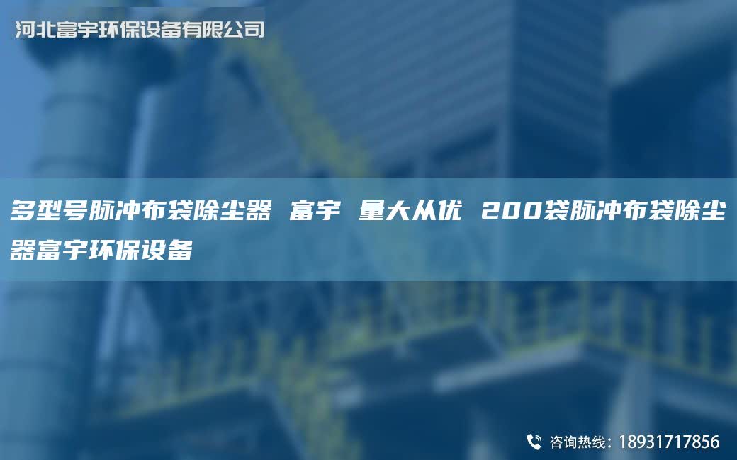 多型號(hào)脈沖布袋除塵器 富宇 量大從優(yōu) 200袋脈沖布袋除塵器富宇環(huán)保設(shè)備