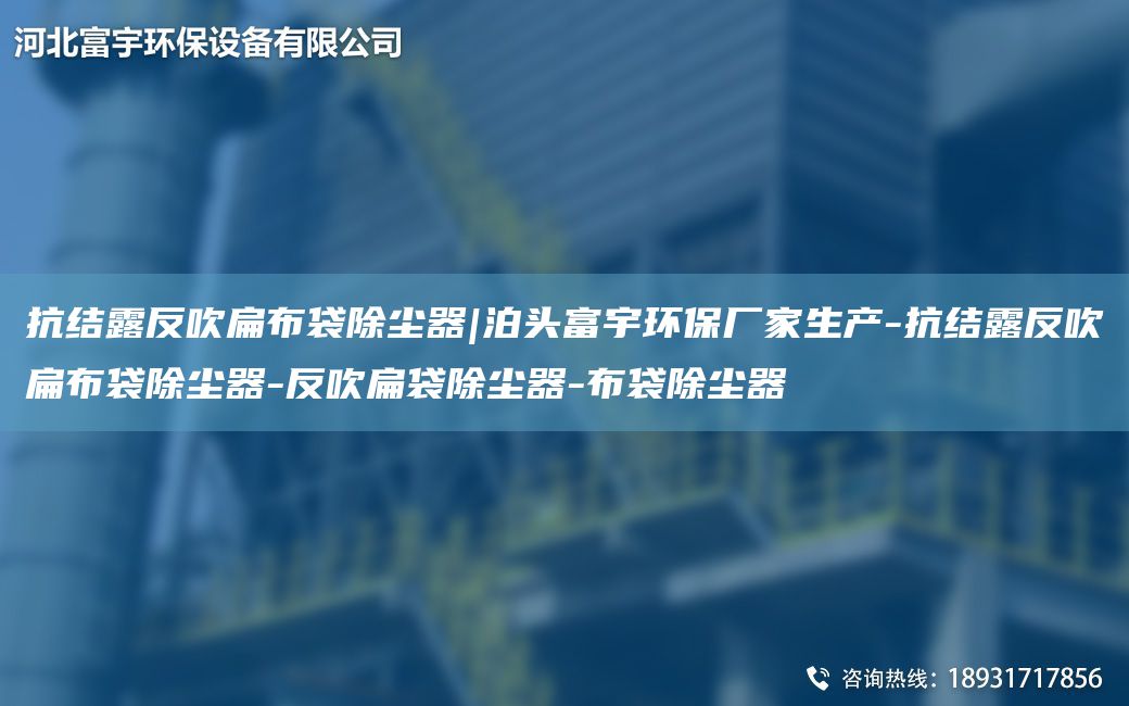 抗結露反吹扁布袋除塵器|泊頭富宇環(huán)保廠家生產(chǎn)-抗結露反吹扁布袋除塵器-反吹扁袋除塵器-布袋除塵器