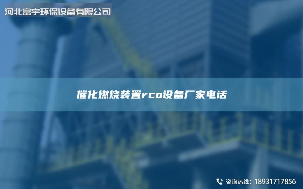 催化燃燒裝置rco設(shè)備廠家電話