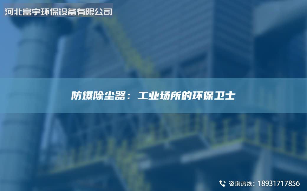 防爆除塵器：工業(yè)場所的環(huán)保衛(wèi)士