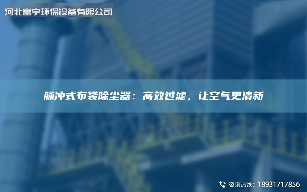 脈沖式布袋除塵器：高效過(guò)濾，讓空氣更清新