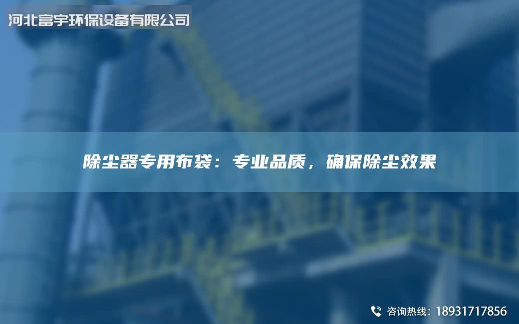 除塵器專用布袋：專業(yè)品質(zhì)，確保除塵效果