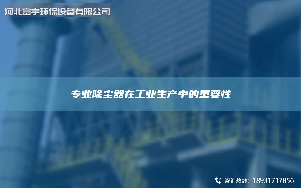 專業(yè)除塵器在工業(yè)生產中的重要性